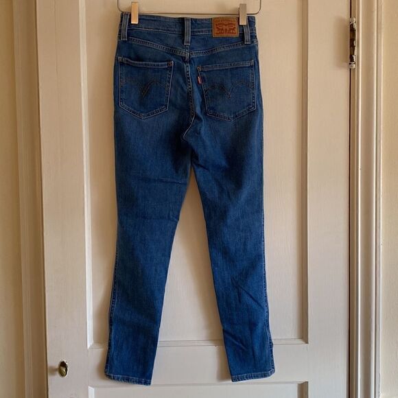 Levi’s High Rise Skinny Slit Crop Jeans Button Fly Jeans Size 25 - Picture 7 of 12